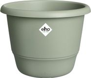 Elho Amiga Rond 35 - Pot pour intérieur et extérieur - 100% plastique recyclé - Ø 34,5 x H 25,9 cm - Thym vert