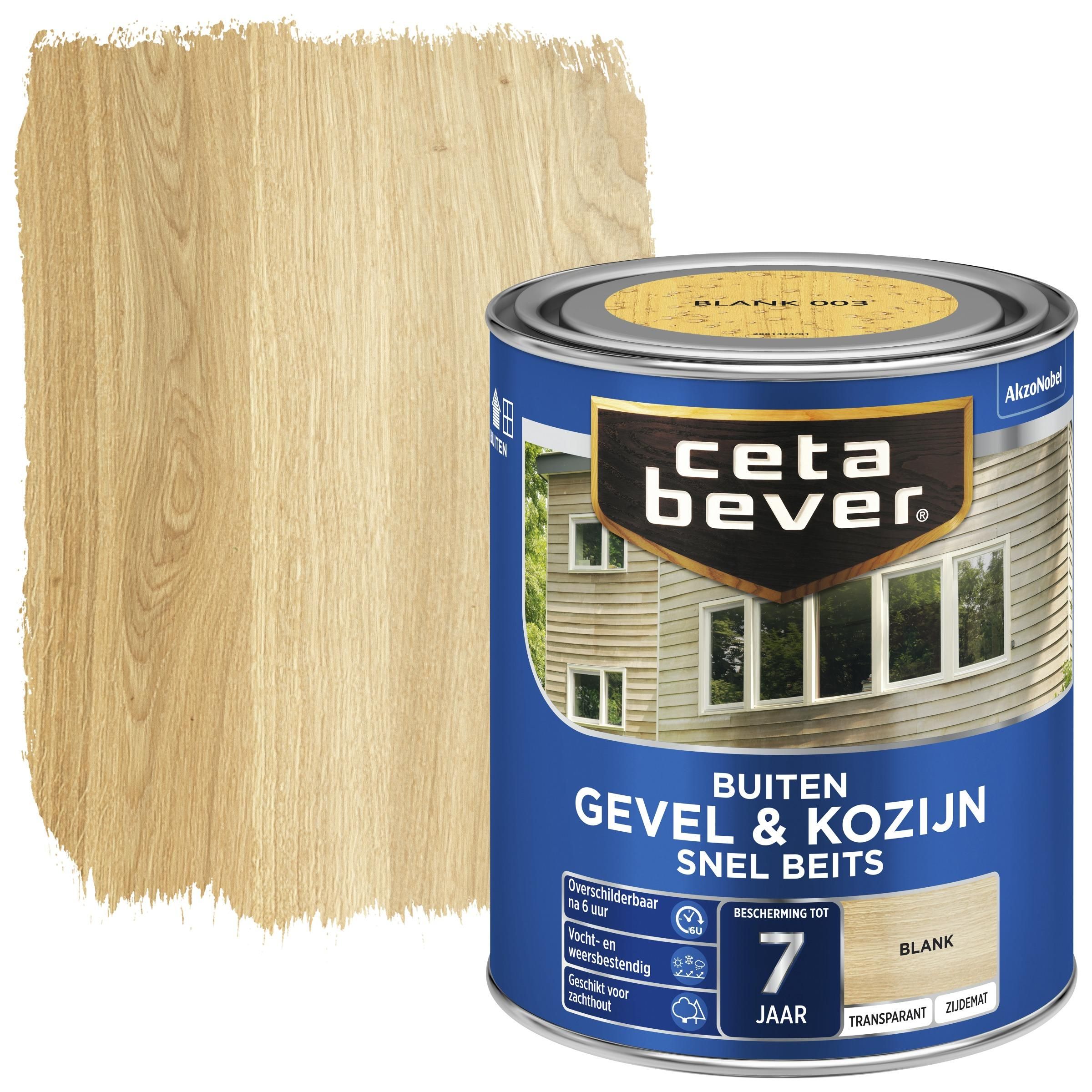 Cetabever gevel & kozijn snel beits transparant blank zijdemat 750 ml