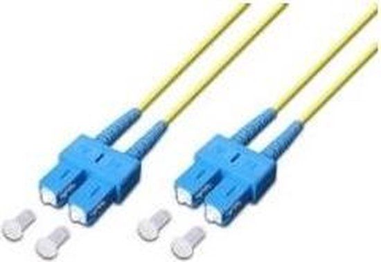 Lightwin LDP-09 SC-SC 10.0 Glasvezel kabel 10 m Geel