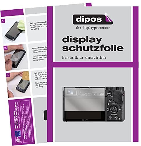 dipos I Beschermfolie compatibel met Sony Alpha 6400 schermfolie, helder