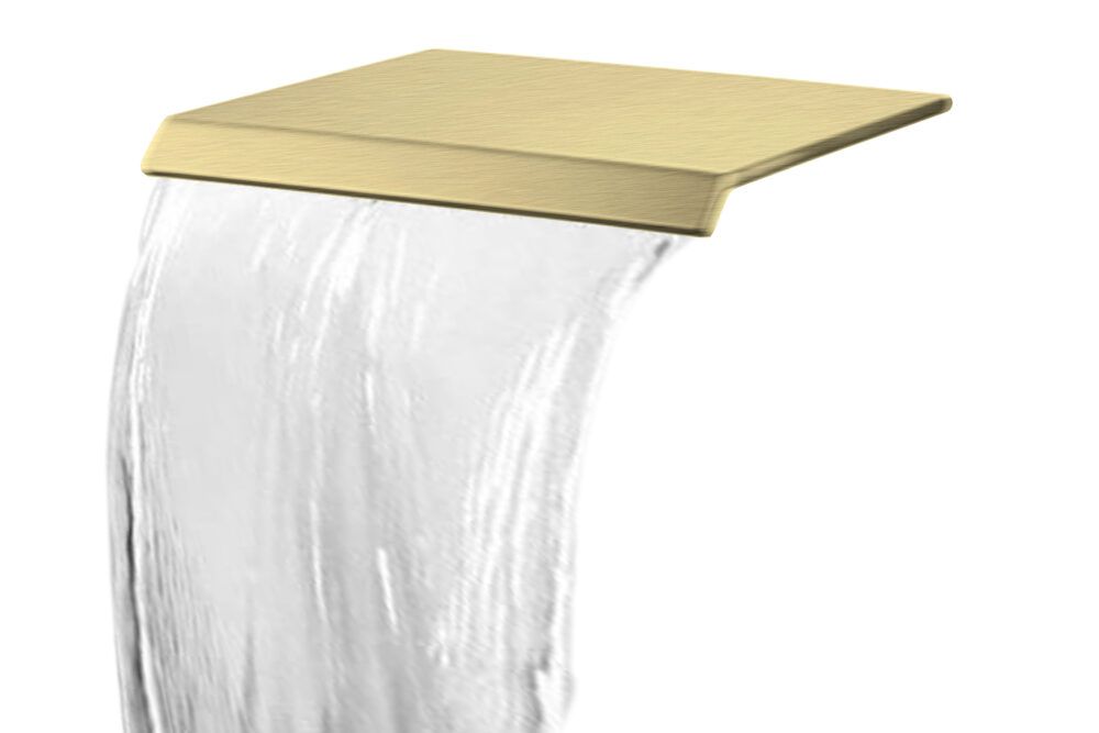 Best Design Dule Nancy Waterfall Wall Spout Matte Gold