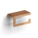 Clou Fold porte-rouleau de papier toilette avec couvercle, bronze brossé PVD