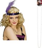 Carnaval accessoire set - hoofdband en parelketting - charleston/jaren 20 stijl