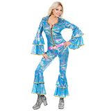 Widmann Agnetha Disco Queen Zweden - Vrouw - Blauw - Polyester - Maat M