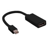 VALUE 12.99.3130 Mini DisplayPort naar HDMI adapterkabel 0,15 m Zwart