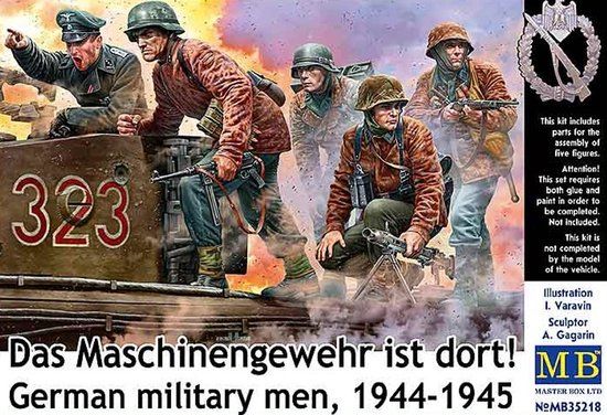 Master Box 35218 German Military Men 1944-45 - Figures Plastic Model Kit 1:35