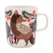 Marimekko Tasse Oiva Ketunmarja 25 cl White-bronze-rose-pétrole
