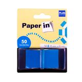 Plus Office Paper in dispenser voor 50 vlaggen, blauw