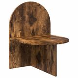 vidaXL Nachtkastje Gerookt Eiken 48 x 49 x 65 cm Bewerkt hout