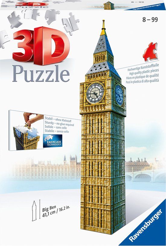 Ravensburger Big Ben - 3D Puzzel - 216 stukjes