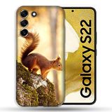 Beschermhoes Samsung Galaxy S22 Beschermhoes Eekhoorn Hout