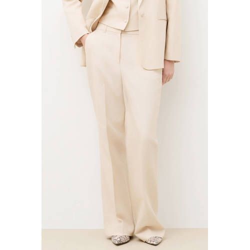 Caroll wide leg low waist broek crème
