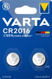 Varta CR2016 - Huishoudelijke batterijen - 2 stuks
