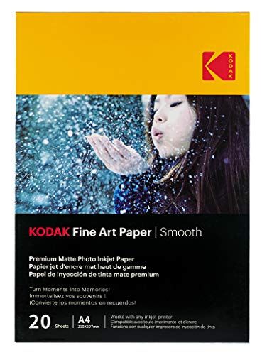 Kodak Fine Art Paper Smooth A4 (210 x 297 mm) 230 GSM - 20 Sheets