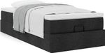 Maison Exclusive - Cadre de lit ottoman avec matelas, noir, 100x200 cm, textile