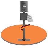 PureMounts® Tabletstandaard met afsluitbare stalen hoes voor iPad 5/6/7/8/9/iPad Air 9.7"/10.5"/10.9"/ iPad Air 9.7"/10.5"/11" en Samsung Tab A 10.1 (2019)/Tab A7/S6 Lite 10.4" zwart