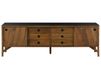 Buffet en bois de manguier 200x45x65 marron huilé / granit foncé LOS ANGELES #113