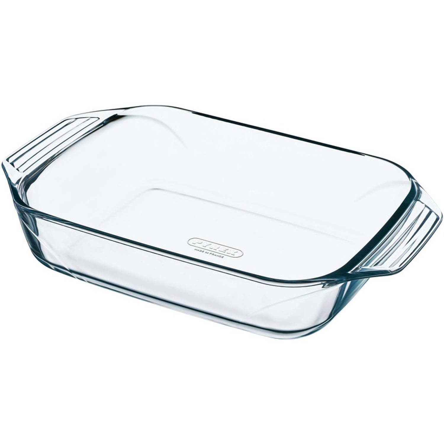 Pyrex 2x Rechthoekige glazen ovenschaal 1,4 liter 26 x 17 x 5,5 cm - Ovenschotel schalen - Bakvorm