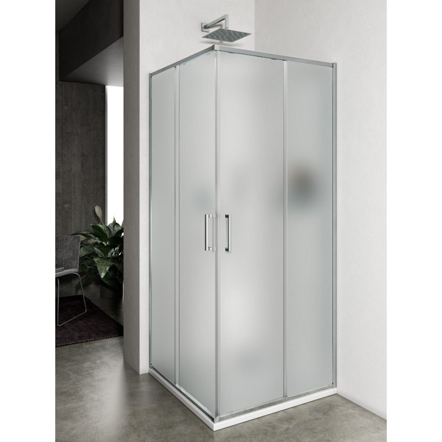 Lacus Douchecabine lacus vulcano evo mat glas chroom (alle maten)