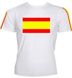 RBR Luchtverfrisser T-shirt Spanje Luchtverfrisser Auto - Spanje - Vlag Spanje - Geur Pin - Achteruitkijkspiegel Hanger