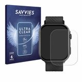 Savvies - Screenprotector voor Yuede Smartwatch 2" - Folie Beschermfolie transparant 6 Stuks