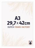 Dutch Frame Factory - Fotolijst A3 29,7x42 cm Wit Hoogglans - Kunststof