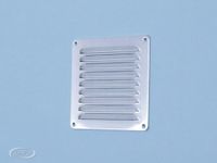Gavo schoepenrooster 650x65mm - 1-6506W - buitenrooster - aluminium - wit