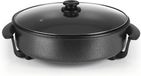 Gourmet Maxx Pizzapan met deksel, elektrisch, zwart, 41 x 13 x 40 cm, 1500 watt