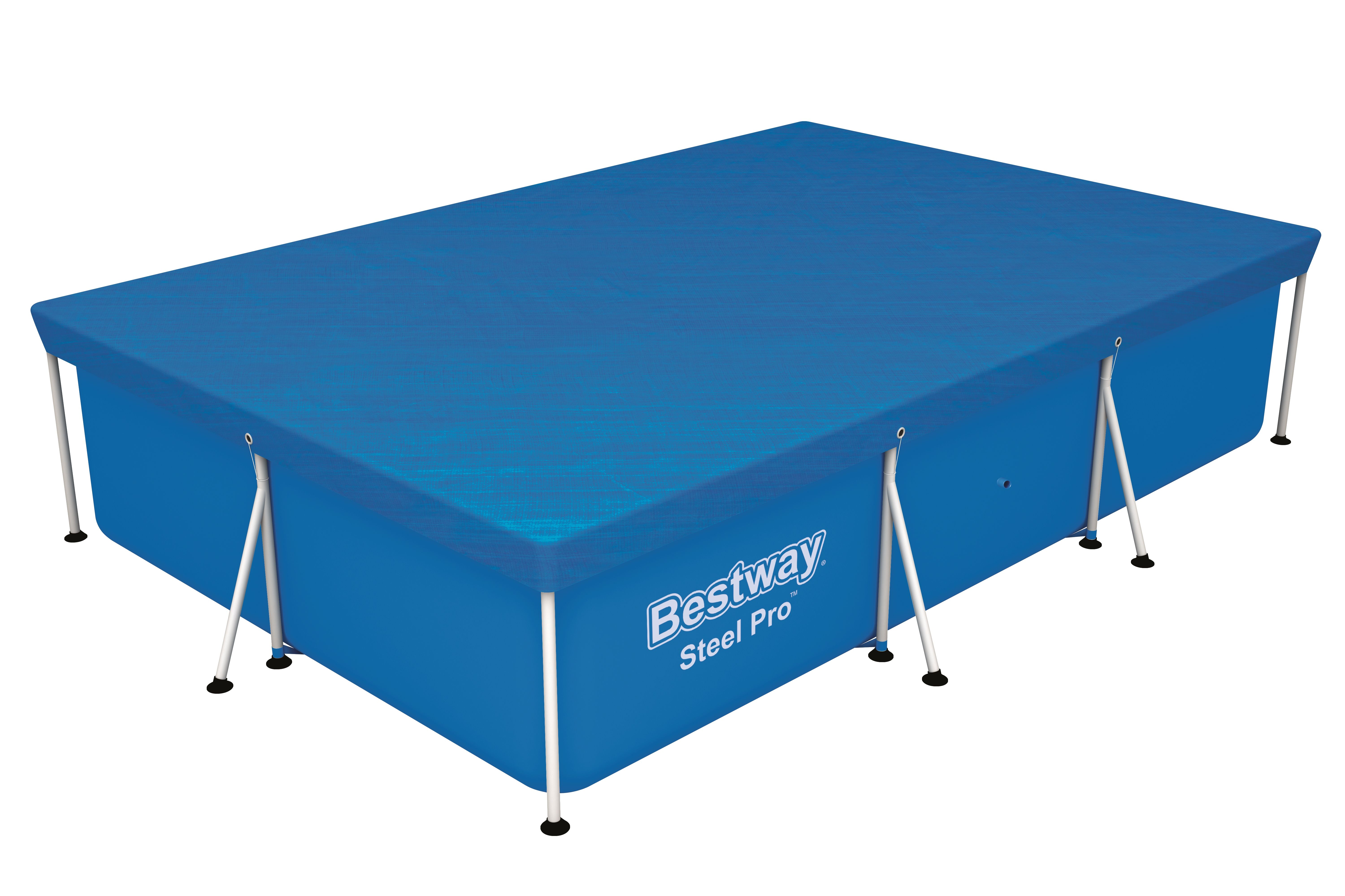 Bestway Flowclear Zwembad Afdekzeil - Rechthoekig - 300 x 201 cm - Blauw