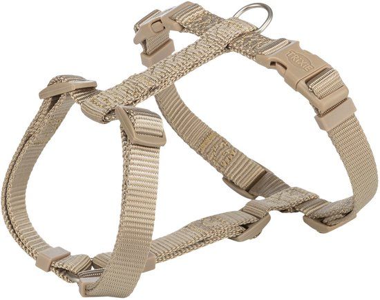 Trixie Hondentuig Premium H-Tuig Zand Taupe Blauw