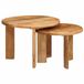 vidaXL Nesting Koffietafels - Set van 2 - Bruin - Ø 50 x 40 cm - Massief Mango Hout