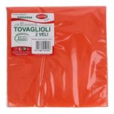 Graziano 50 servetten, 2-laags, 33 x 33 cm, oranje, biologisch afbreekbaar, pure cellulosewatten, milieuvriendelijk