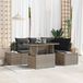 Maison Exclusive - Ensemble de jardin 5 pièces, salon d'extérieur en polyrotin gris