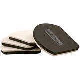 Super Icecat Super Sliders 4734495N Viltglijders, herbruikbaar, voor harde vloeren, robuust, 17,8 cm, 4 stuks, beige