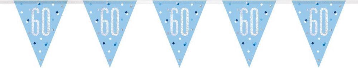 Unique Party Slingers 60 Jaar Blauw 2,74m