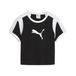 PUMA Graphic Slim Ringer T-shirt Femme, Noir, Taille XS