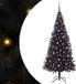 vidaXL Sapin de Noël Noir 180 cm PVC