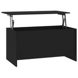 VidaXL Salontafel 102x55,5x52,5 cm bewerkt hout zwart