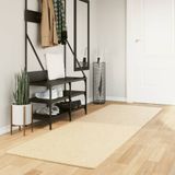 vidaXL - HUARTE Vloerkleed - Laagpolig - Zacht - Wasbaar - 80x250 cm - Crème