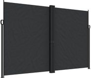 vidaXL Tuinscherm uittrekbaar 220x1200 cm zwart