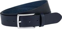 ROECKL Leren Riem Leon Belt W90 Classic Navy Donkerblauw