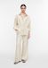 comma - Broek met wijde pijpen van linnenmix - W34 X L32 - lichtbeige