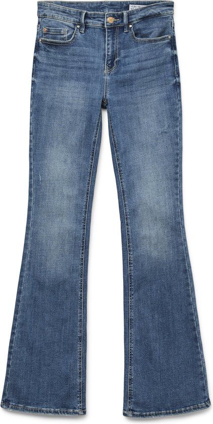 Vero Moda Vmflash Mr Flared Jeans Li347 Ga No 10302478 Medium Blue Denim - W32 X L30