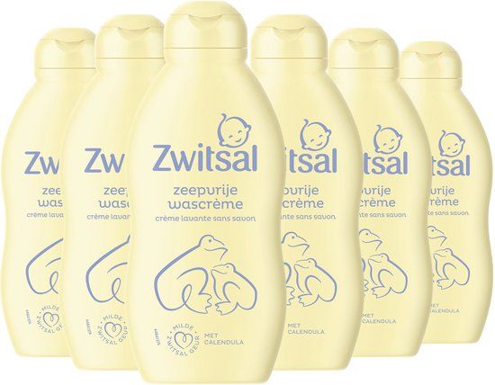 Zwitsal Zeepvrije Wascrème - Baby - 6 x 200 ml
