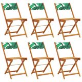 VidaXL Chaise de jardin Assise capitonnée Acier, Polyester Vert