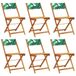 VidaXL Chaise de jardin Assise capitonnée Acier, Polyester Vert
