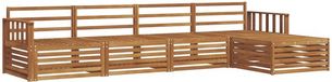 vidaXL - Bank loungeset - 5 zitplekken - Naturel - Massief Acacia Hout