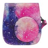 ZUIKAKU Beschermende en Draagtas compatibel met Fujifilm Instax Mini 11/9/8/8+ Instant Photo met Accessoiretasje en Verstelbare Riem (Sterrenhemel)
