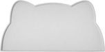 Ibenzoa® Tapis antidérapant en silicone étanche – surface souple et facile à nettoyer pour chats et petits chiens, gris clair