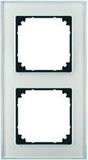 Merten Schneider Electric Merten System M afdekraam 2-voudig m-plan diamant / glas 489260
